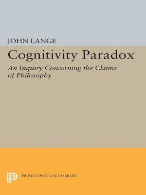 cover image of Cognitivity Paradox